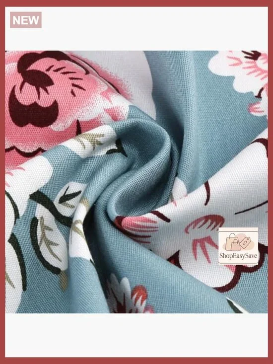 Vintage 50s Swing Dress Puff Sleeve Square Neck A-Line Cocktail Midi - Picture 6 of 6